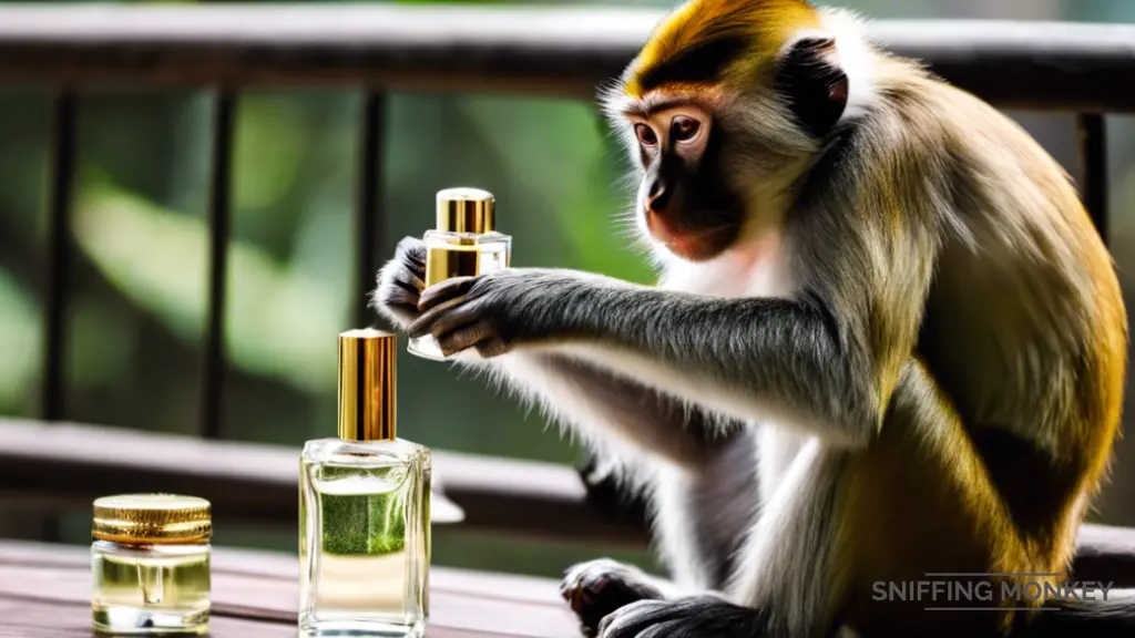 High Concentrated perfume on Sniffing Monkey